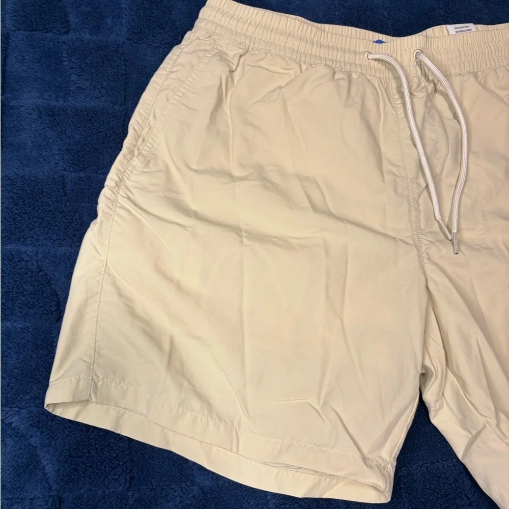 Empyre Men Beige Graffiti Floater Natural Board Shorts
